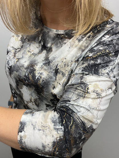 BELINDA festive round neck top