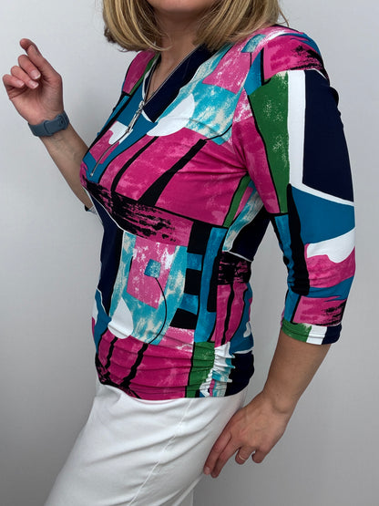 ORLA 3/4 sleeve zip top