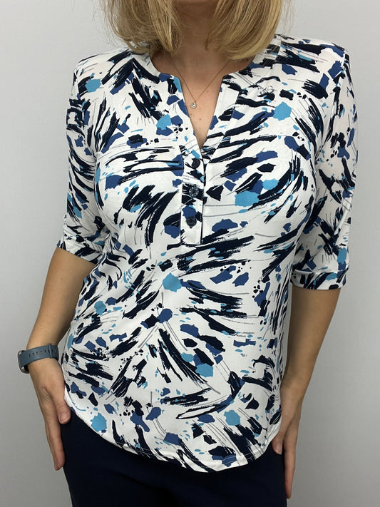CARMEL top with 3 buttons