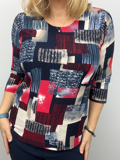 CLEMENTINA peachy feeling style top 3/4 sleeves