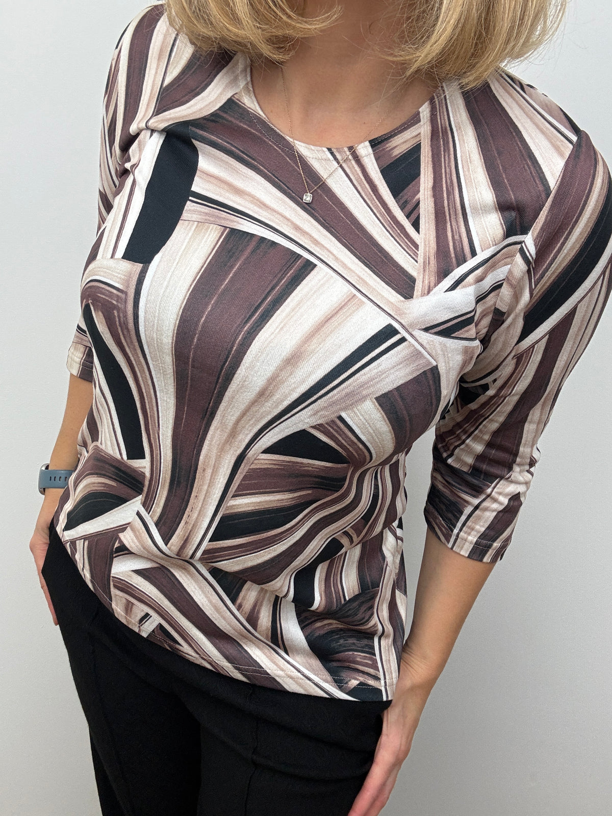 STACEY fine knit style top
