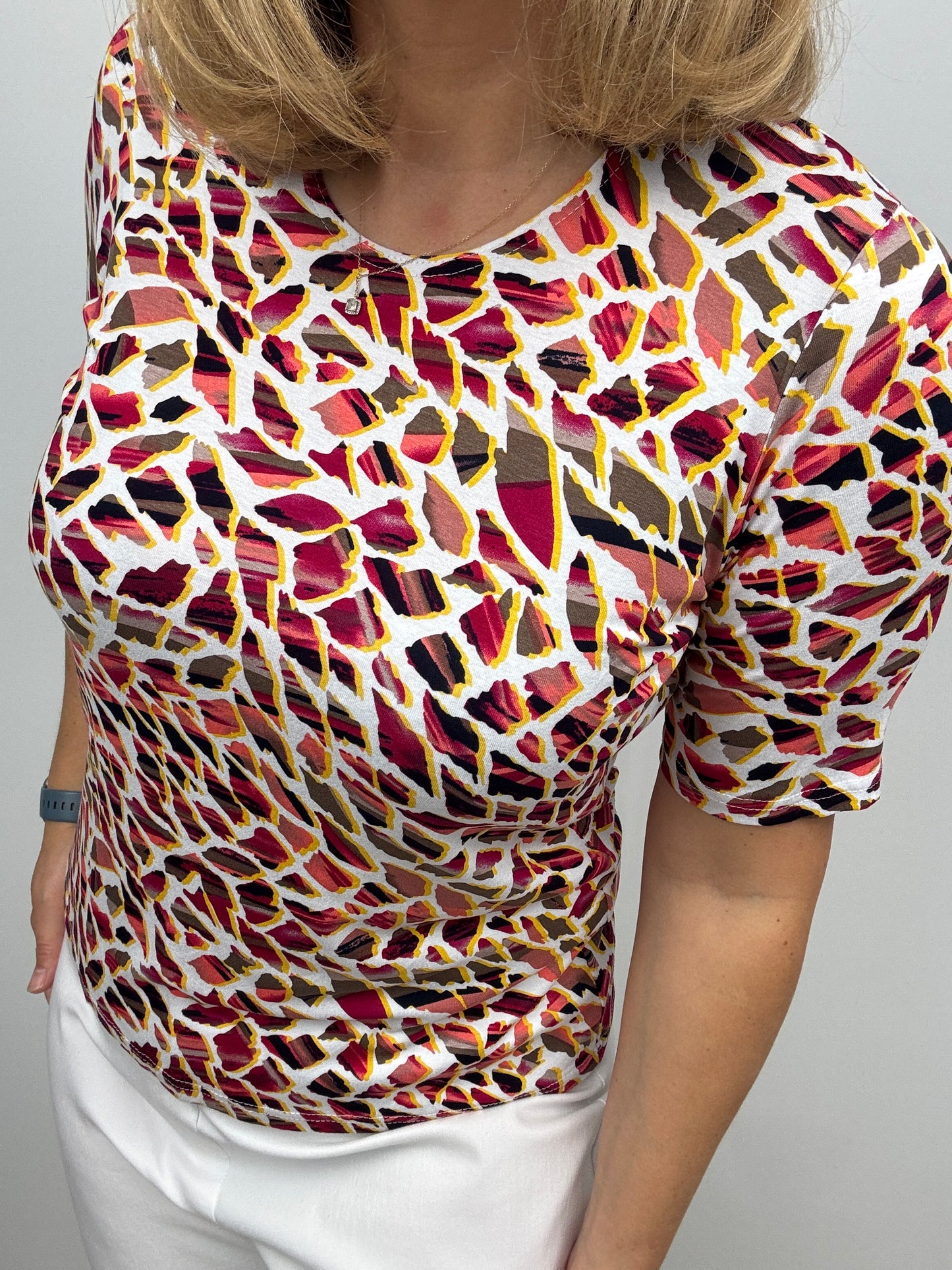 CLARA cotton feel style top short sleeve