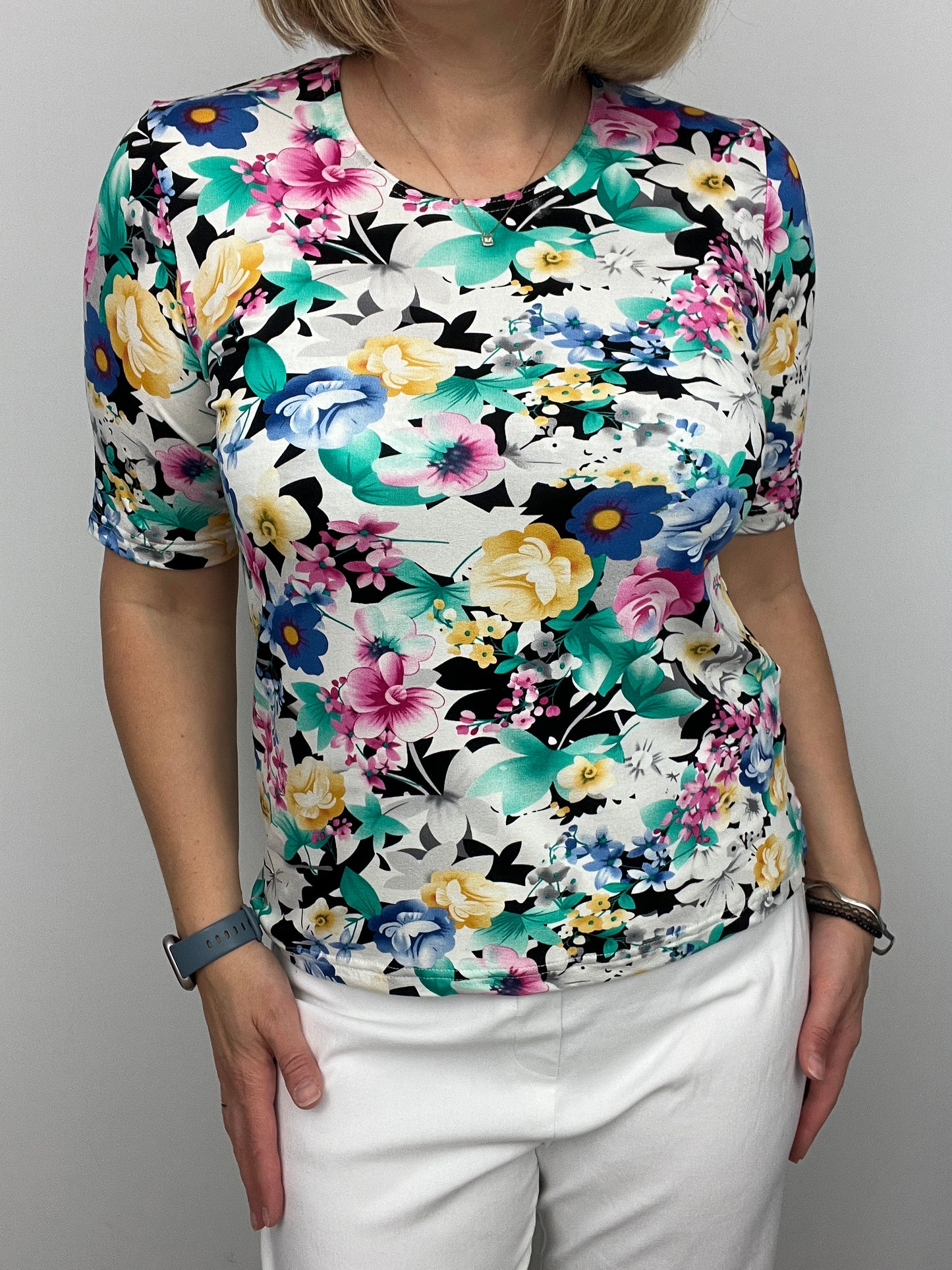 FLOWER BOUQUET cotton feel style top