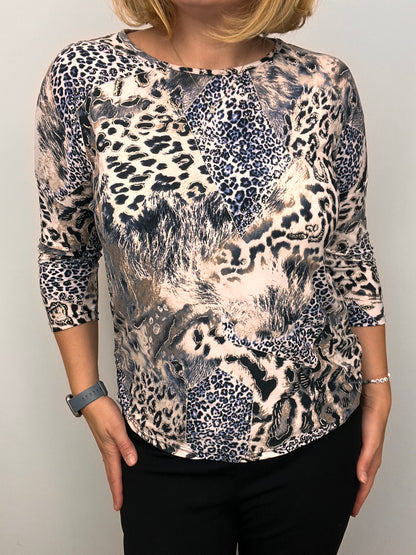 PANTHER round neck top