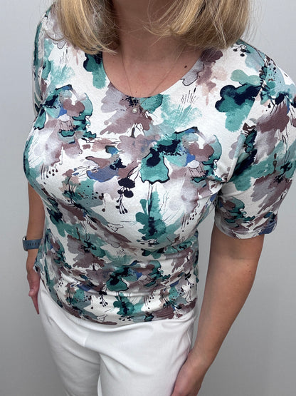 PHILOMENA cotton feel style top short sleeve