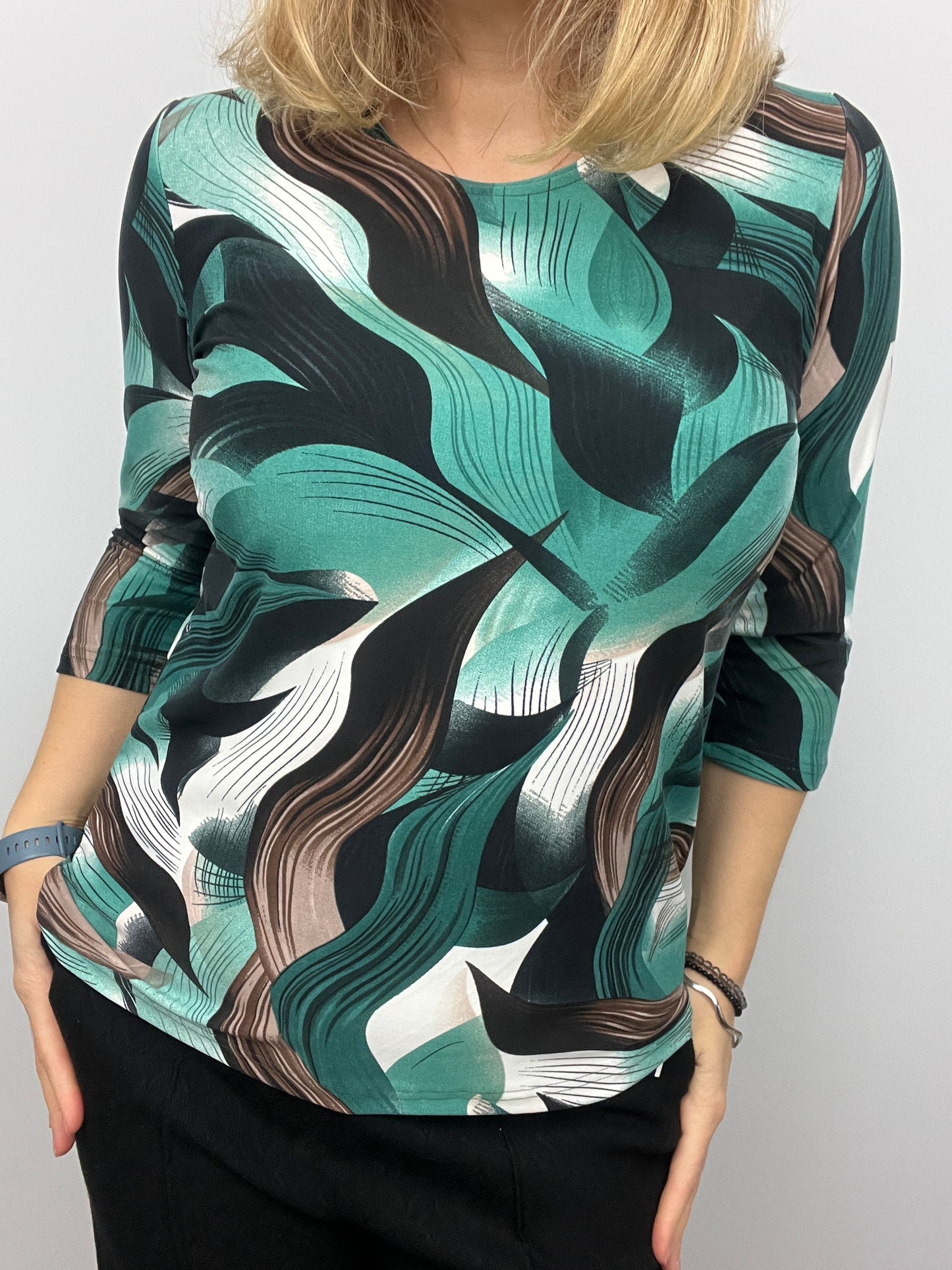 BETHANY peachy feeling style top 3/4 sleeves