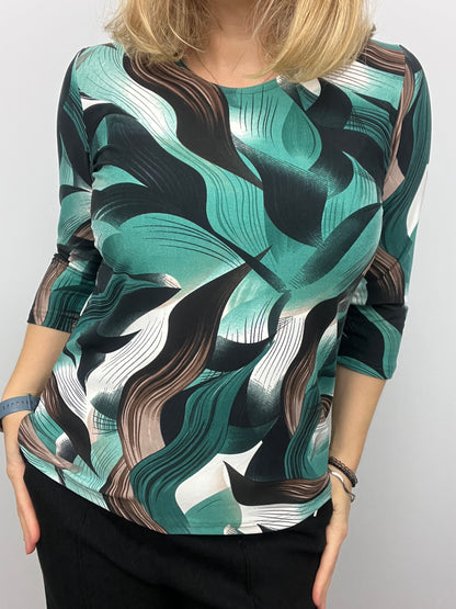 BETHANY peachy feeling style top 3/4 sleeves