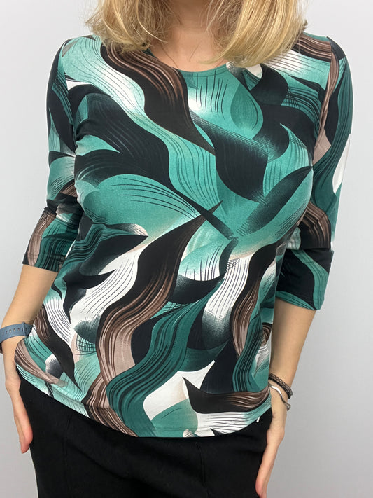 BETHANY peachy feeling style top 3/4 sleeves