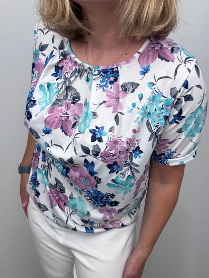 FORTUNE top with gently elasticated hem