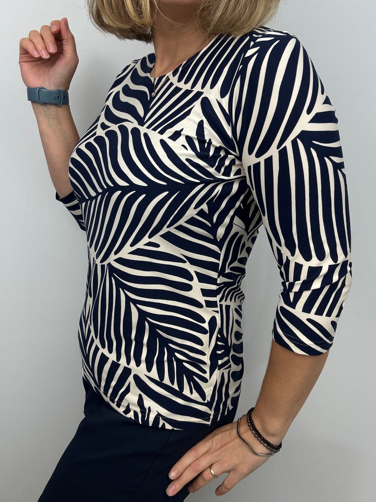 PAULINE peachy feeling style top 3/4 sleeves