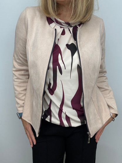 BAILEY high neck top with gently elasticated hem