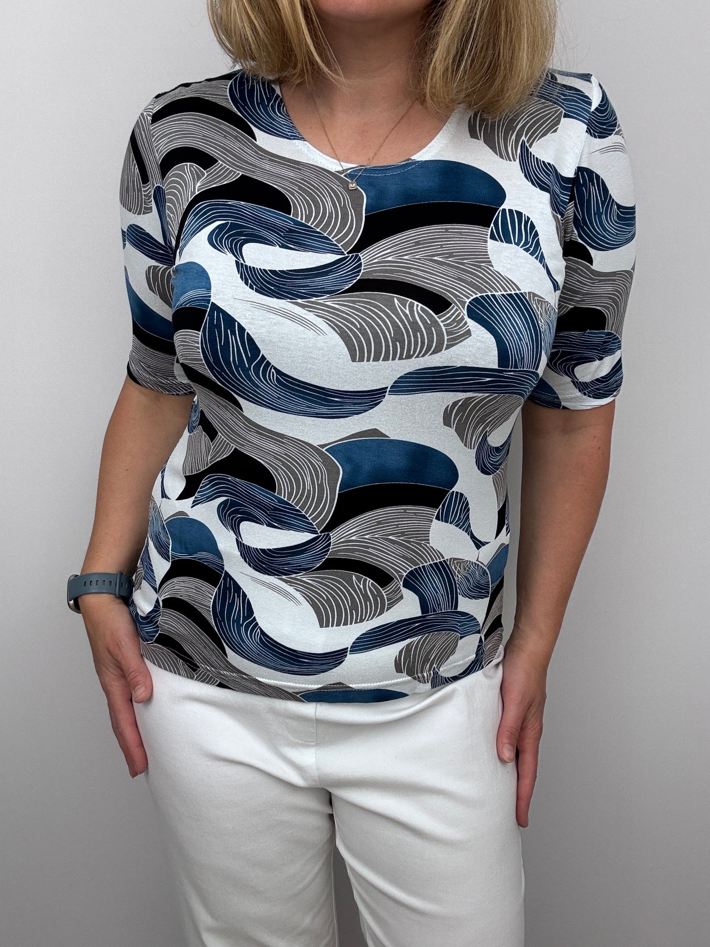 ELLEN cotton feel style top short sleeve