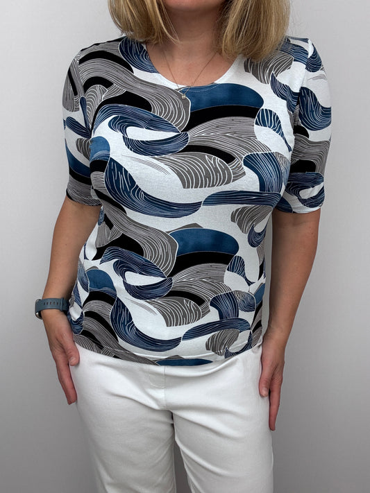 ELLEN cotton feel style top short sleeve