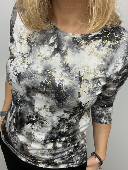 BELINDA festive round neck top