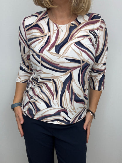 LENA peachy feeling style top 3/4 sleeves