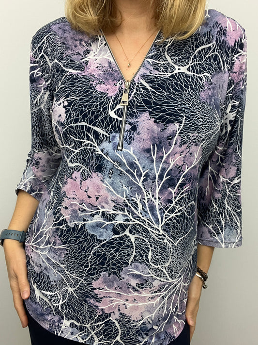 HEBE zip top 3/4 sleeve sizes 22-26