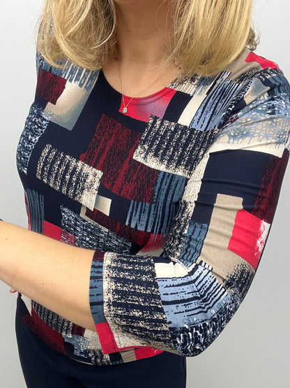 CLEMENTINA peachy feeling style top 3/4 sleeves