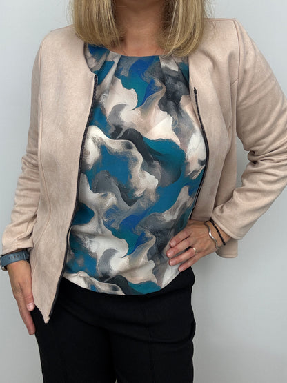 EMILY top with gently elasticated hem