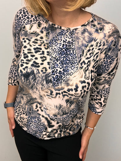 PANTHER round neck top