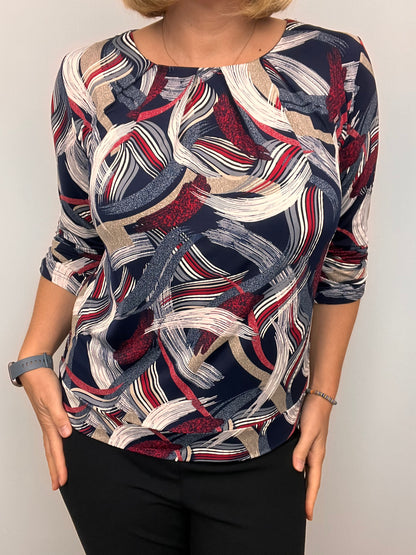 JOLIE relaxed fit top with wide band hem