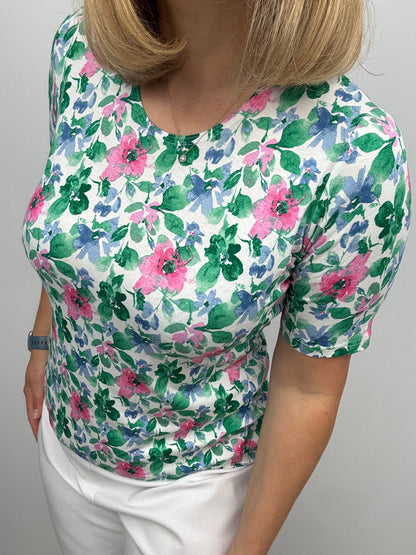 LIBBY cotton feel style top short sleeve
