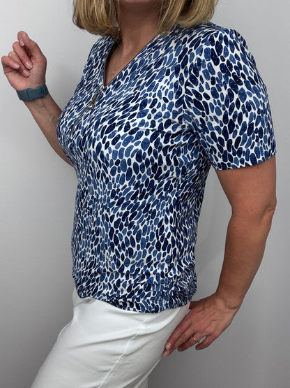 ASTRA short sleeve zip top