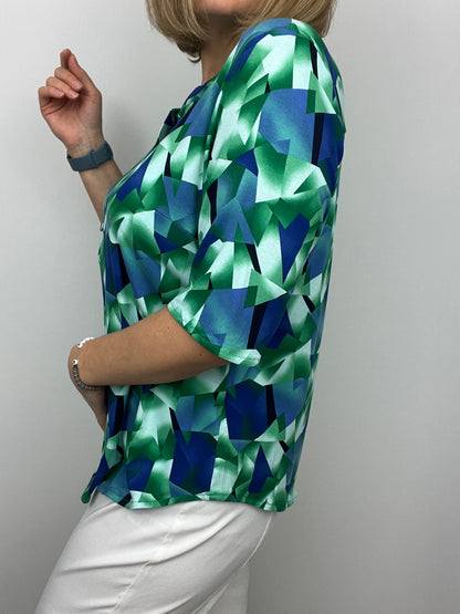 HARPER stand-up collar blouse - sizes 16-26