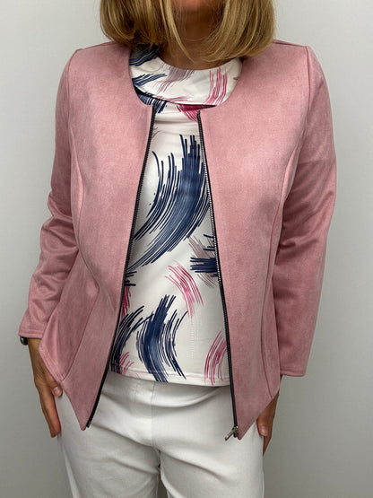 SYDNEY short sleeve top with flat cowl neck
