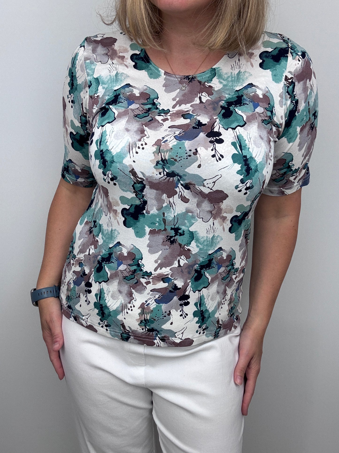 PHILOMENA cotton feel style top short sleeve