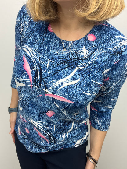 HARPER peachy feeling style top 3/4 sleeves