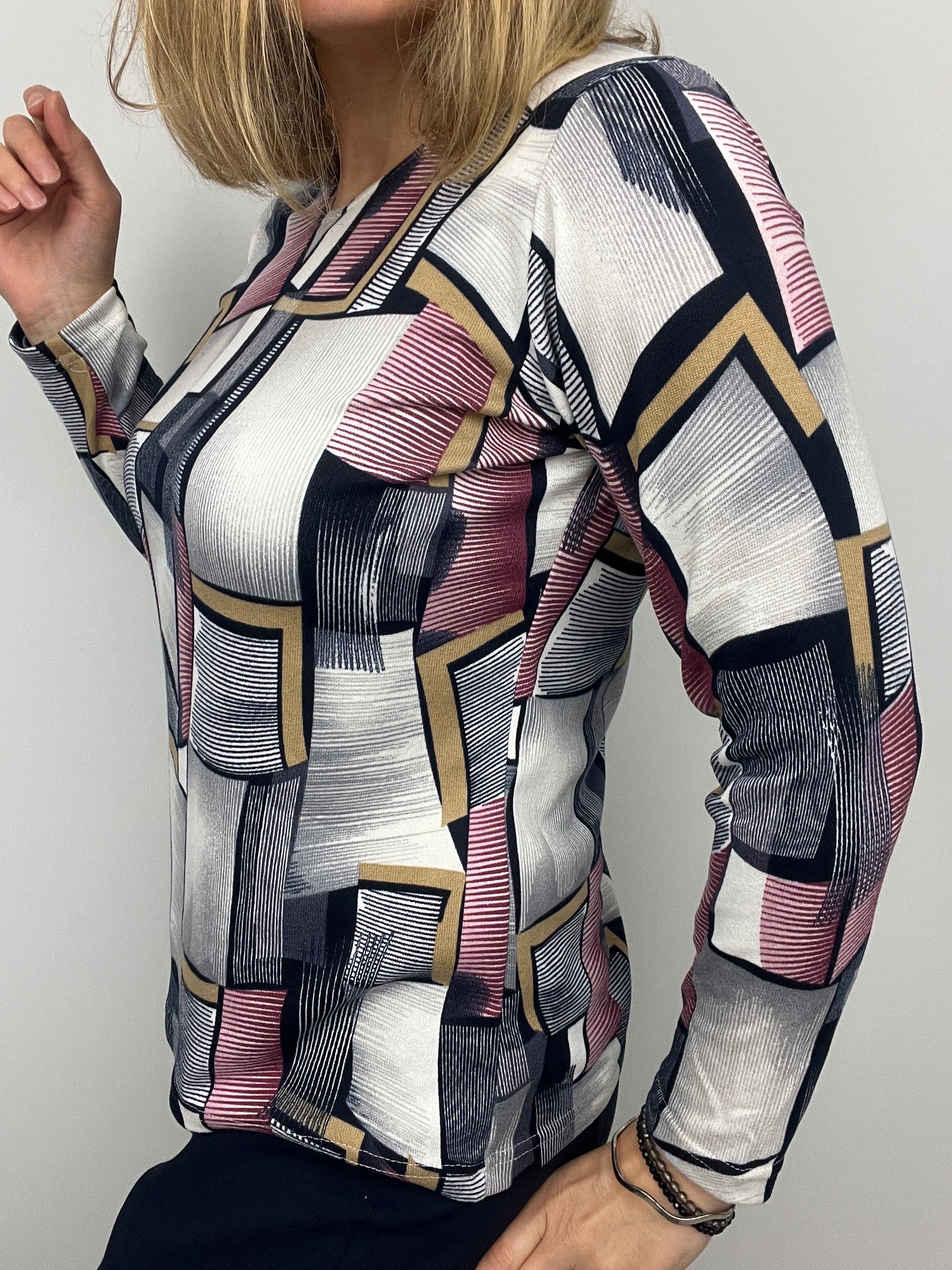 MARGOT fine knit style top long sleeve