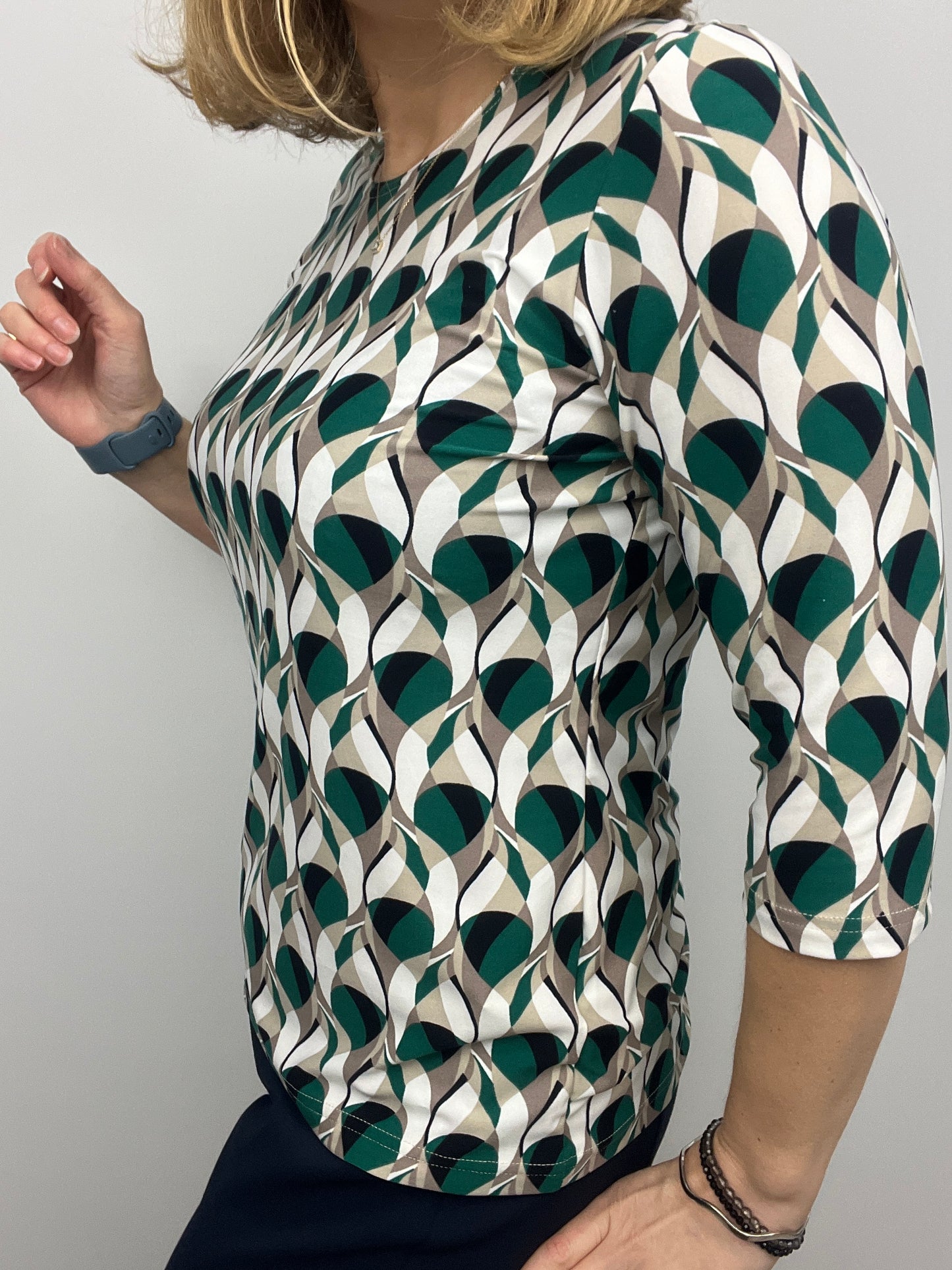 PIPER peachy feeling style top 3/4 sleeves