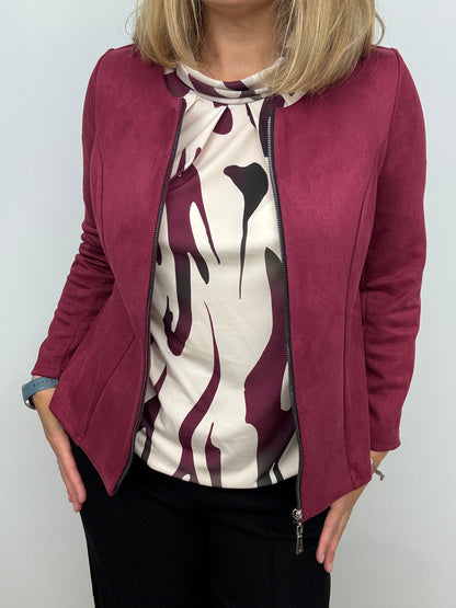 BAILEY high neck top with gently elasticated hem
