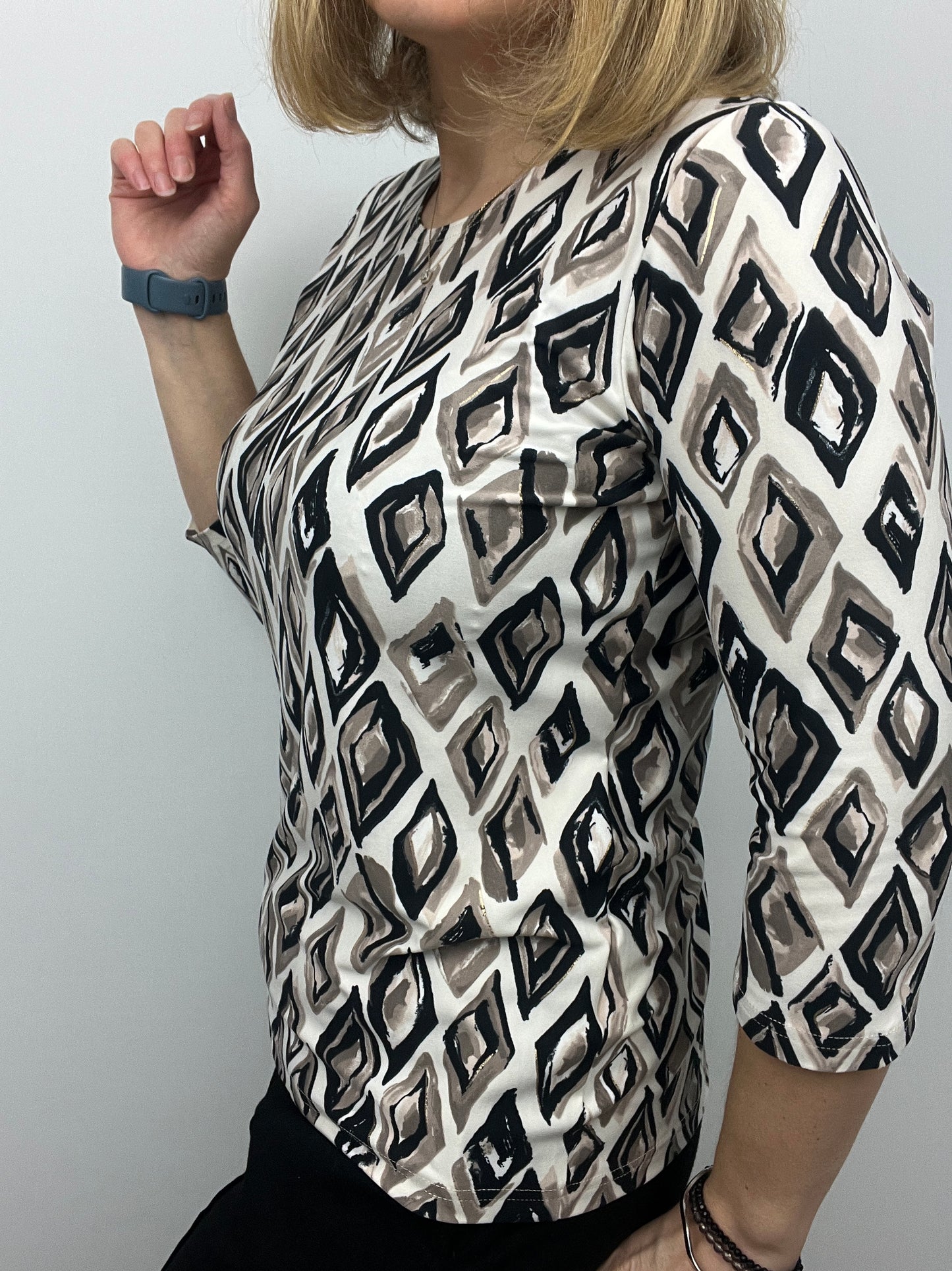 IRIS peachy feeling style top 3/4 sleeves