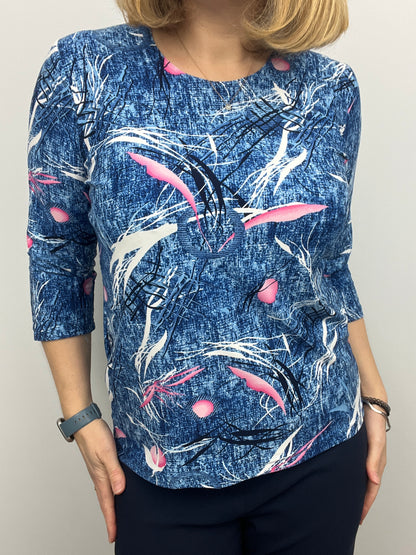 HARPER peachy feeling style top 3/4 sleeves