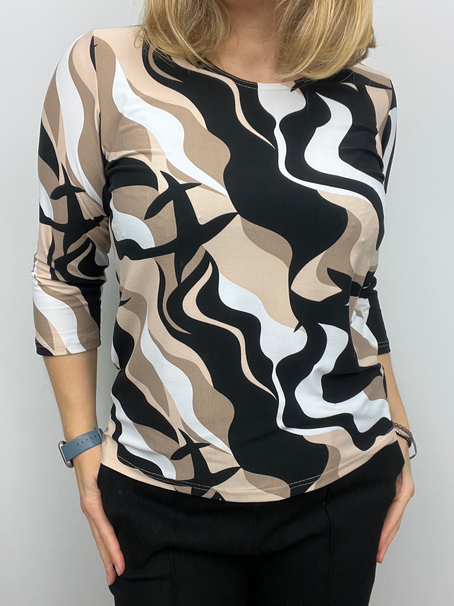 CAMERON peachy feeling style top 3/4 sleeves