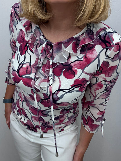 CHERISH ruffle top