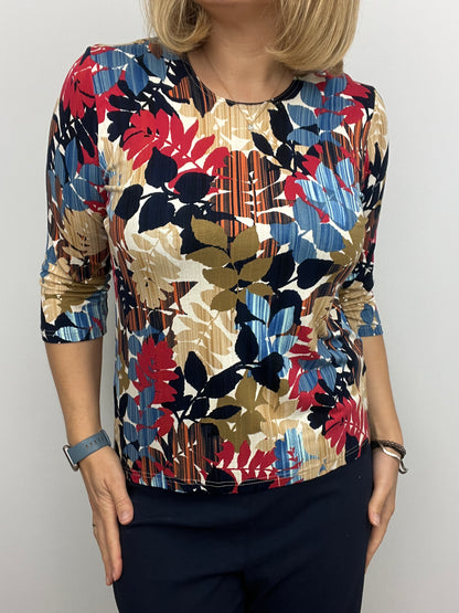 EVIE cotton feel style top 3/4 sleeves