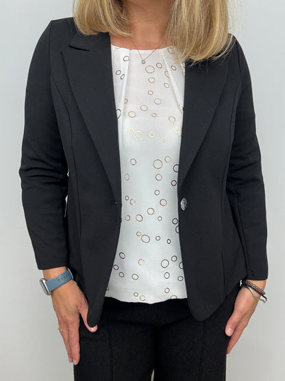CONNIE top with gently elasticated hem