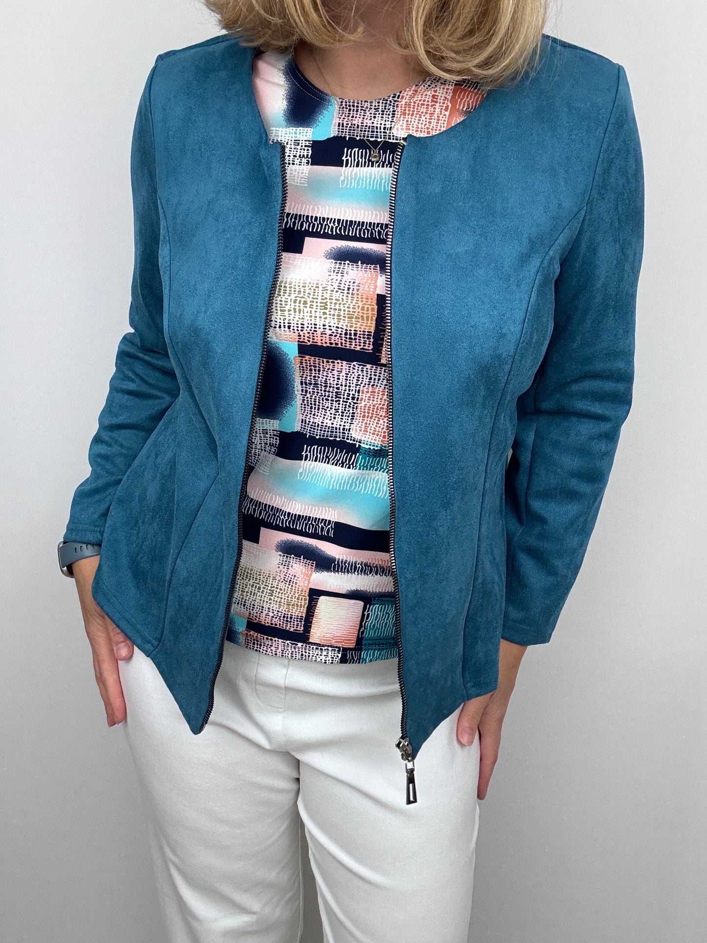 ROISIN peachy feeling style top 3/4 sleeves