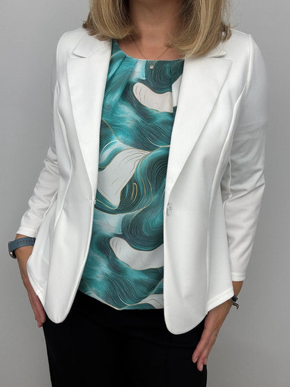 EVELYN top with gently elasticated hem