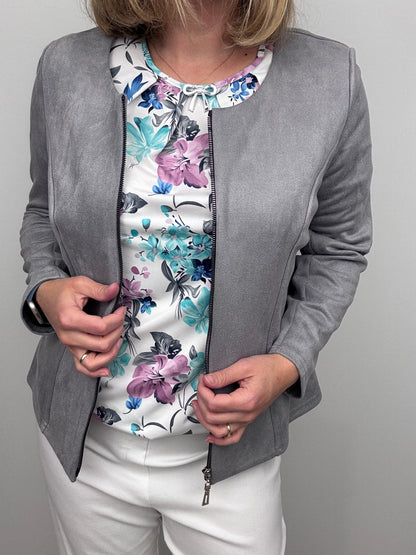 FORTUNE top with gently elasticated hem