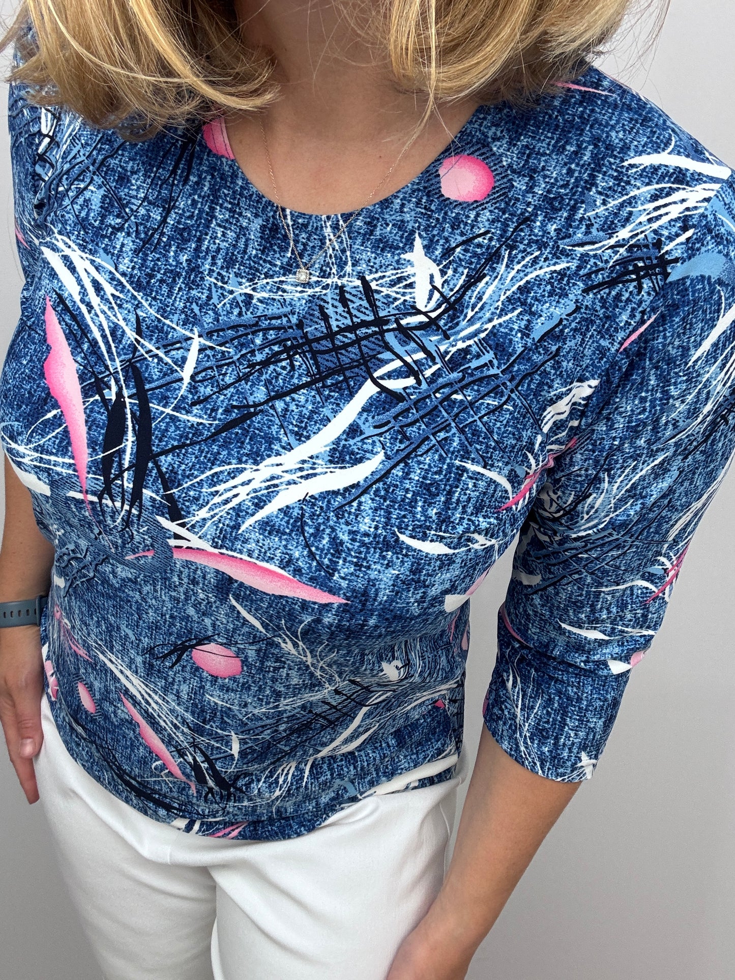 HARPER peachy feeling style top 3/4 sleeves