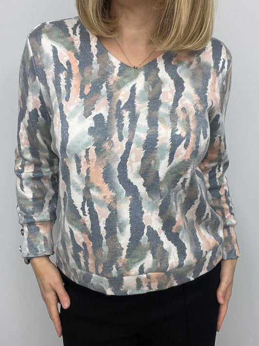 Sinead subtle v-neck soft jumper