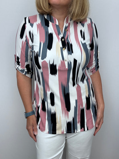ALICE stand-up collar blouse