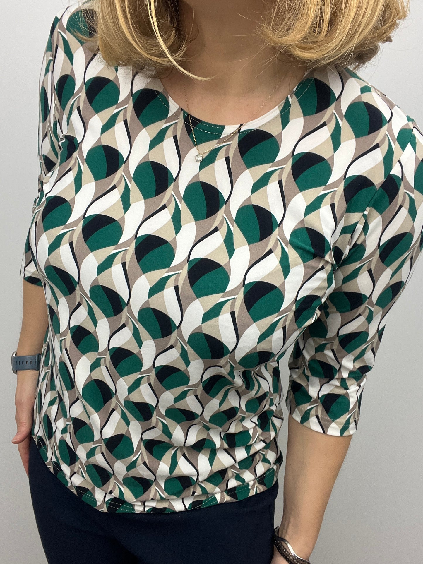 PIPER peachy feeling style top 3/4 sleeves