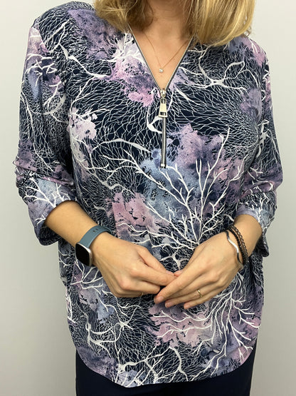 HEBE zip top 3/4 sleeve sizes 22-26