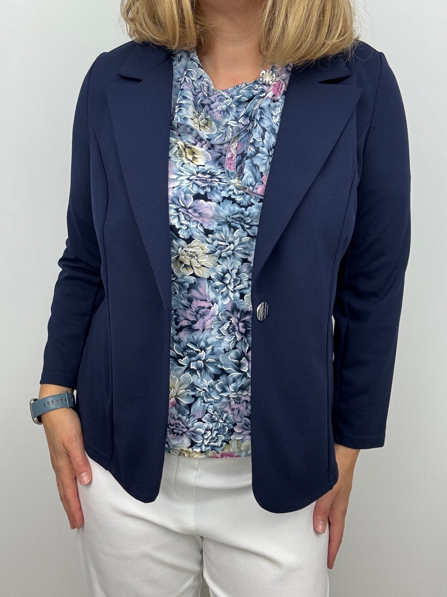 ABBEY top with bow detail at neckline