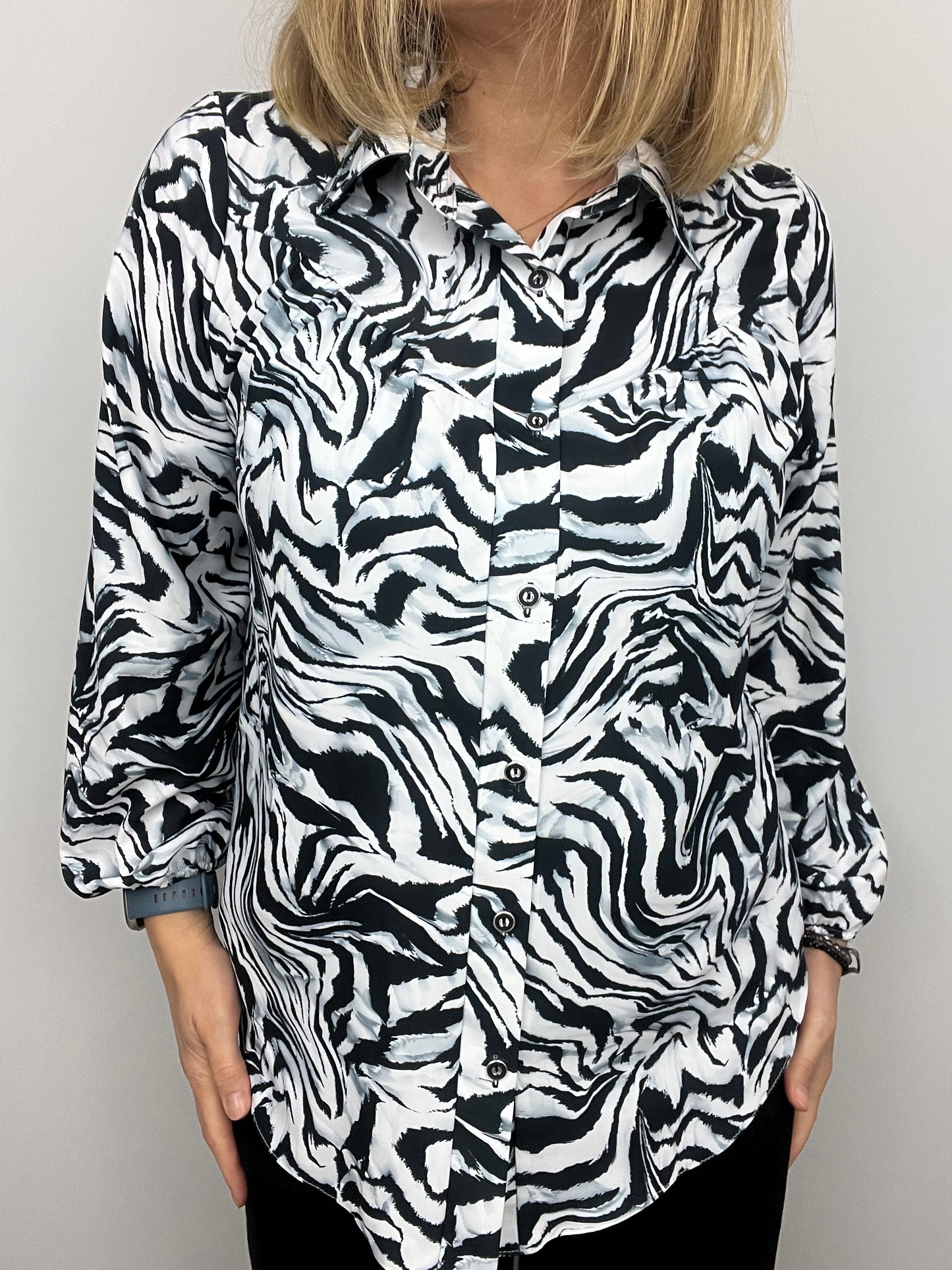 NOVA zebra print blouse