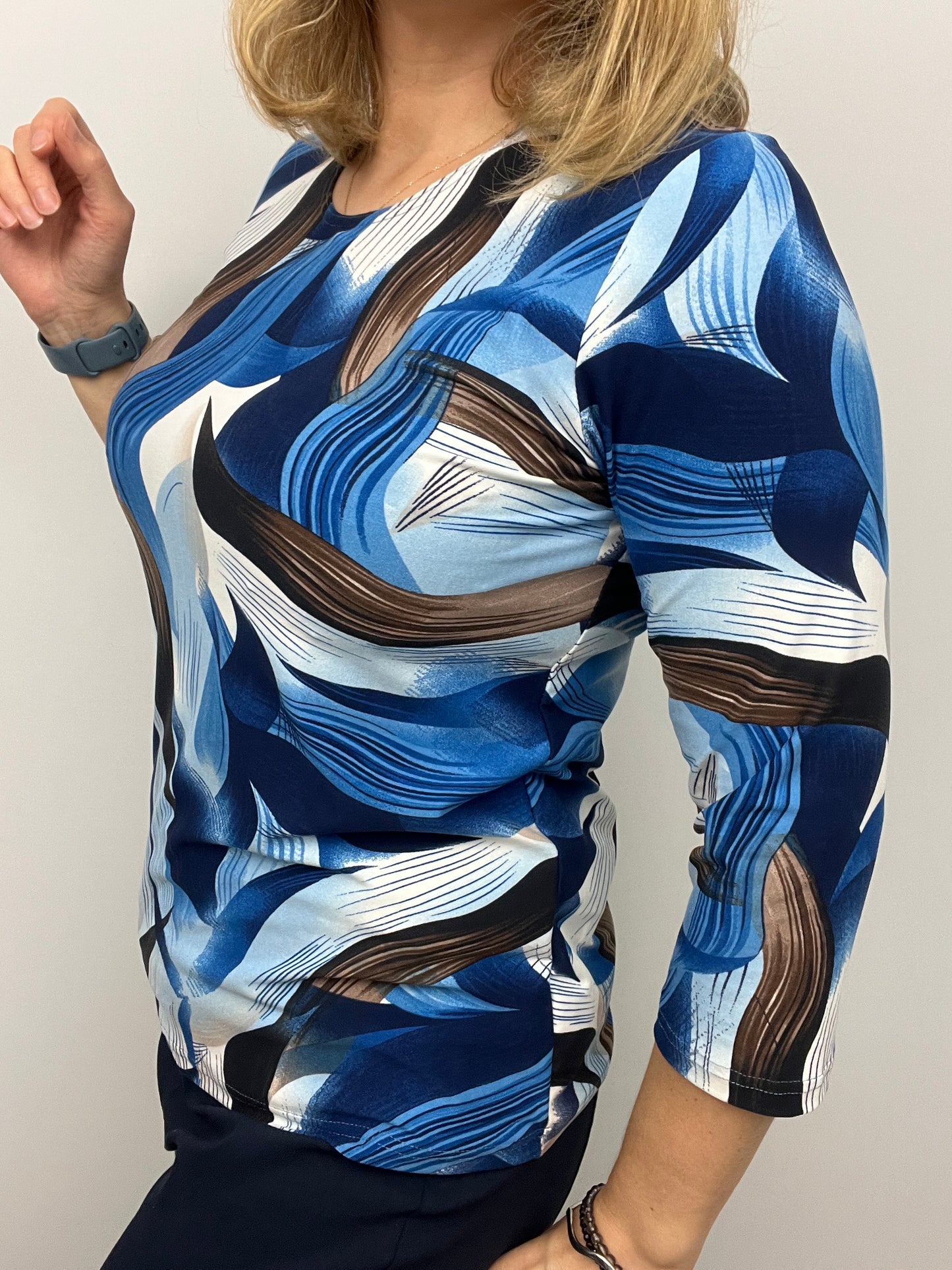 ERICA peachy feeling style top 3/4 sleeves